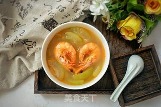 美容养颜鲜虾冬瓜汤的做法步骤：9