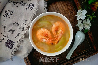 美容养颜鲜虾冬瓜汤的做法步骤：10