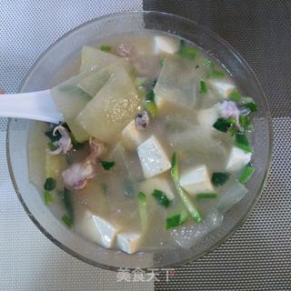 冬瓜豆腐三鲜汤的做法步骤：13