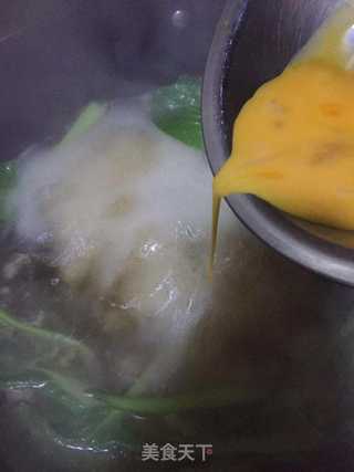 青菜肉丸汤的做法步骤：4