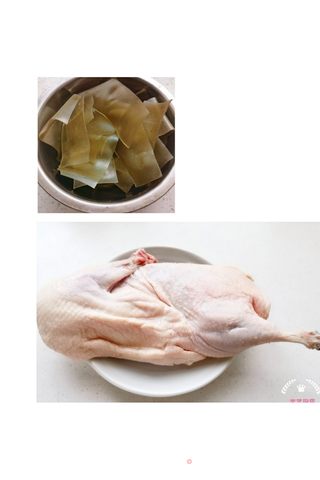 粉皮烧鸭的做法步骤：1