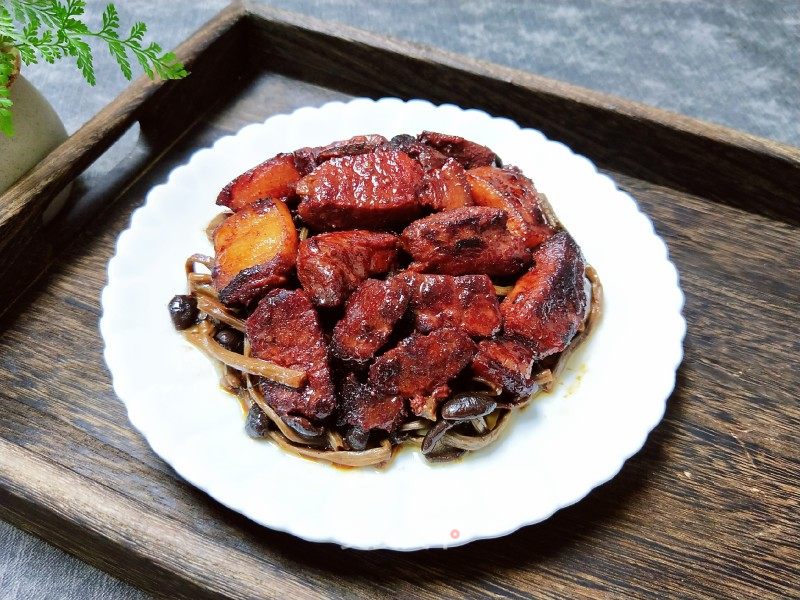 茶树菇红烧肉