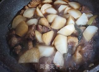 白萝卜烧肉的做法步骤：6