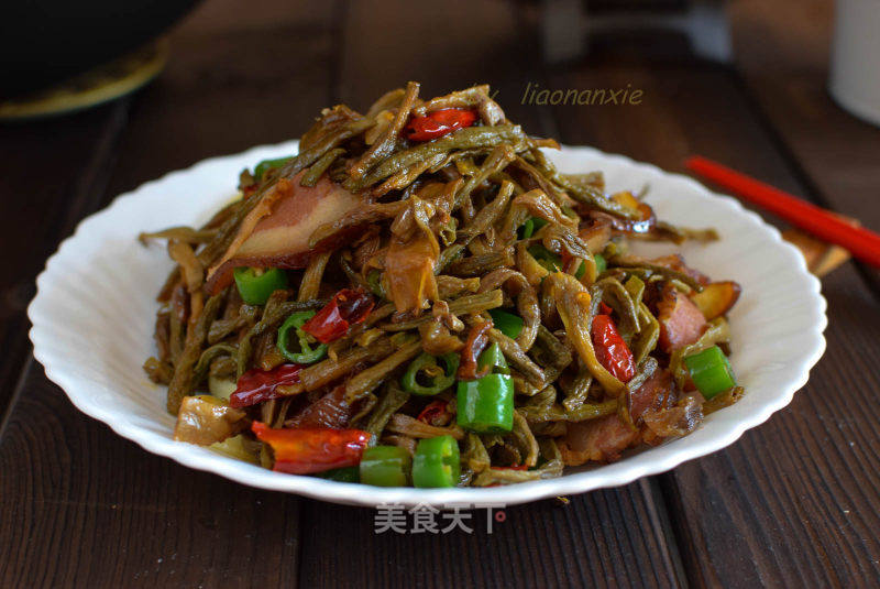 干豆角炒腊肉