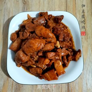 油豆腐烧肉的做法步骤：9
