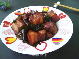 红烧五花肉海带的做法步骤：11