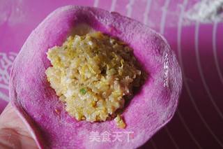 酸菜猪肉馅双色包子的做法步骤：7