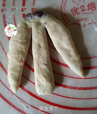 椰蓉紫薯辫子小面包的做法步骤：9