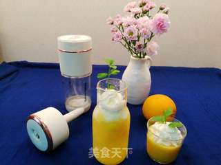 清凉一夏～雪顶橙汁气泡水，简单好喝的做法步骤：6