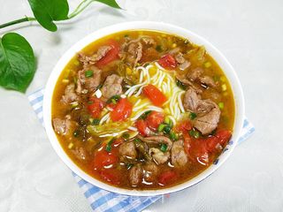 牛肉酸汤米粉 的做法步骤：9
