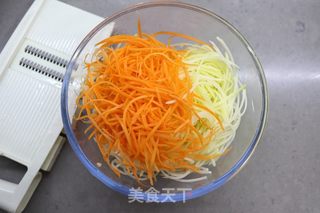 低脂早餐——土豆丝卷饼的做法步骤：4