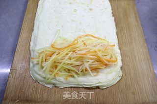 低脂早餐——土豆丝卷饼的做法步骤：10