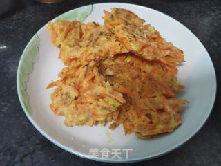 胡萝卜丝煎饼的做法步骤：7