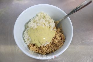 低脂鸡肉米饭团子的做法步骤：4
