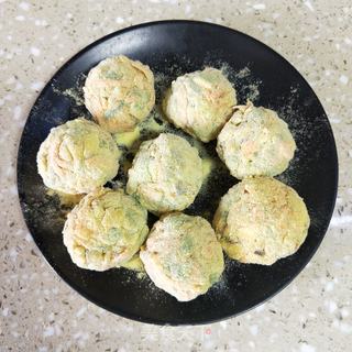 蔬菜玉米面团子的做法步骤：11