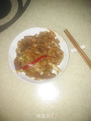 炒牛肉河粉的做法步骤：14