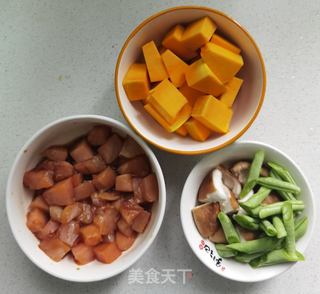 南瓜鸡肉豆角藜麦饭的做法步骤：3
