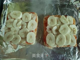 烤箱早餐一一吐司面包片的做法步骤：2