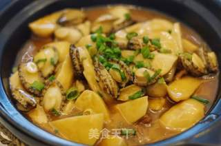 干锅芋头鲍鱼仔的做法步骤：6