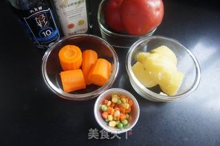 茄汁火山土豆泥的做法步骤：1