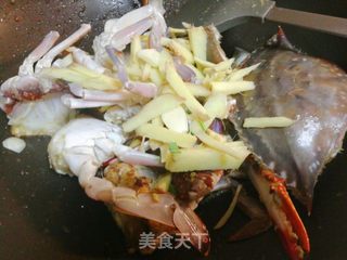 鲜香味美～清炒梭子蟹的做法步骤：6