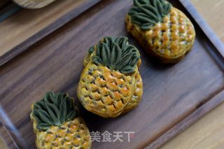 薄皮大馅的凤梨月饼的做法步骤：17
