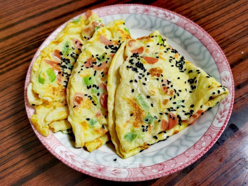 鸡蛋火腿奶香饼