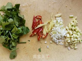 香菜拌扇贝肉的做法步骤：7