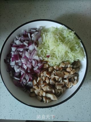 白萝卜素馅煎饺的做法步骤：5