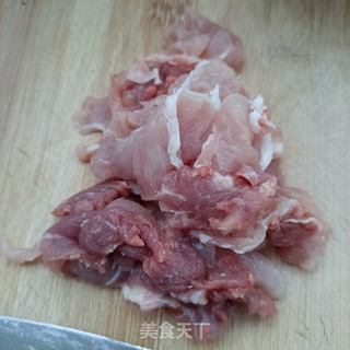 精肉拌包菜心的做法步骤：6
