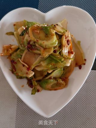 凉拌儿菜片的做法步骤：4