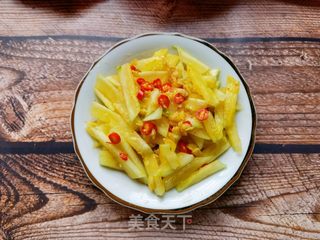 蒜泥小米椒拌西瓜皮的做法步骤：9