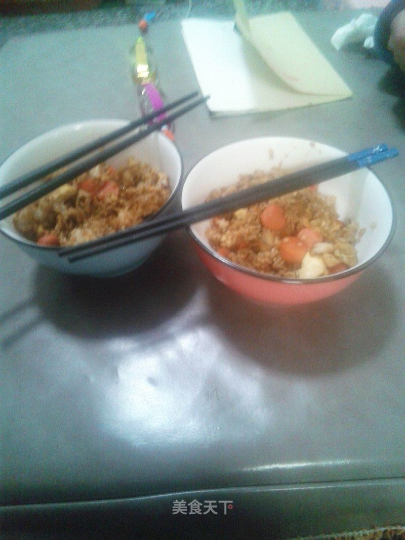 火腿蛋炒饭的做法