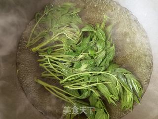 香椿炒饭的做法步骤：2
