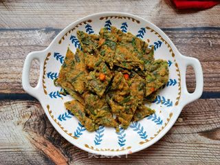 面条菜黑全麦燕麦鸡蛋煎饼的做法步骤：15