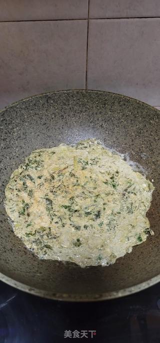 黑全麦粉香椿鸡蛋煎饼的做法步骤：7