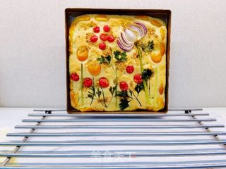 面包上作画，烤箱裱画的美食～佛卡夏面包  的做法步骤：8