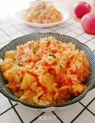 番茄土豆烩饭的做法步骤：10