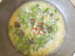 荠菜丸子咸米饭的做法步骤：8