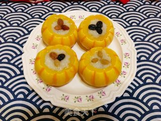 太阳瓜蒸糯米饭的做法步骤：9