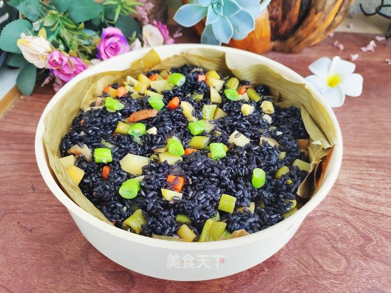粽香乌米饭
