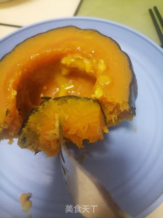 贝贝南瓜蒸蛋的做法步骤：8