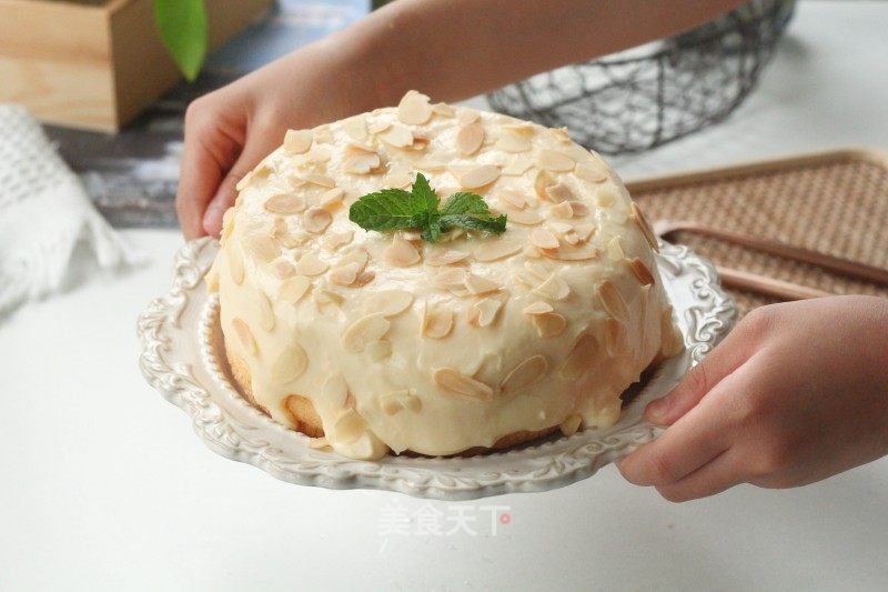 爆浆海盐奶盖蛋糕,松软戚风+咸香芝士奶盖,一口就上瘾,巨好吃!的做法