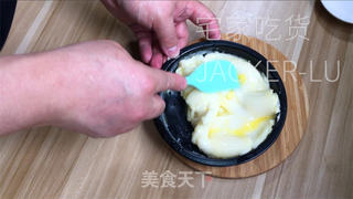 紫薯麻薯，软乎乎糯檽唧唧，奶香十足，简单Q弹。的做法步骤：12