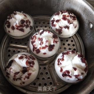 蔓越莓米发糕的做法步骤：8