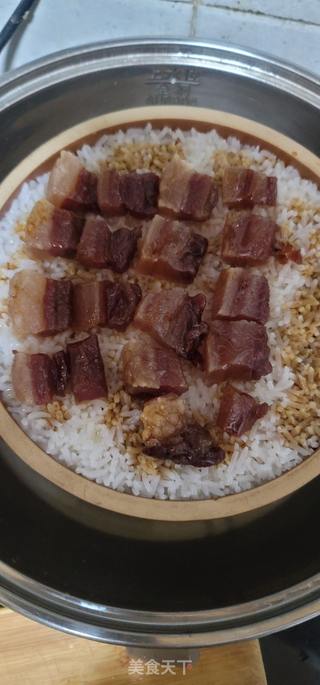 腊肉蒸饭的做法步骤：10