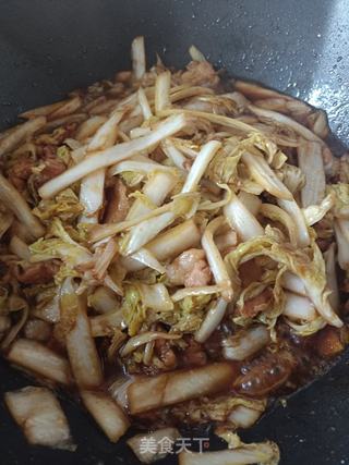 肉炒娃娃菜的做法步骤：4