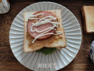 脆皮鸡蛋火腿三明治的做法步骤：7