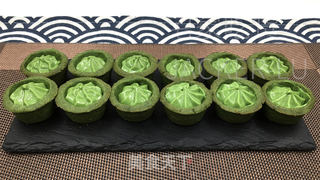 抹茶流心迷你挞，小小一个，蕴含清新美味。的做法步骤：29