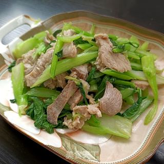 菜芯炒羊里脊的做法步骤：17